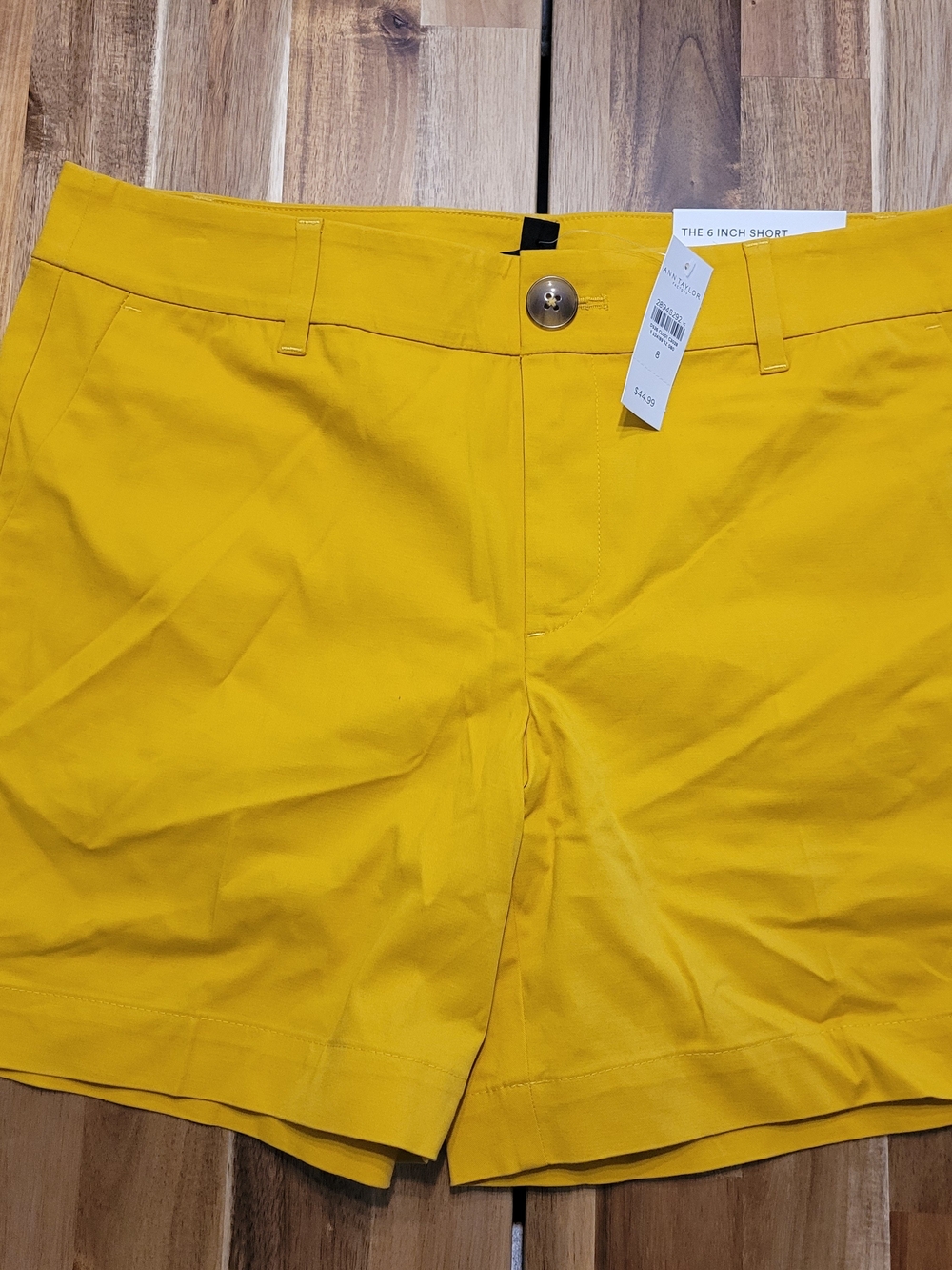 Ann Taylor Bright Yellow 6" Bermuda Shorts